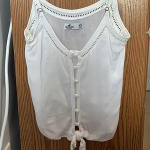 White hollister blouse